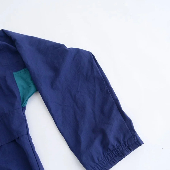 VTG 90S Gear For Sports Navy Green Half Zip Pullover Nautical Windbreaker Jacket - Picture 4 of 10